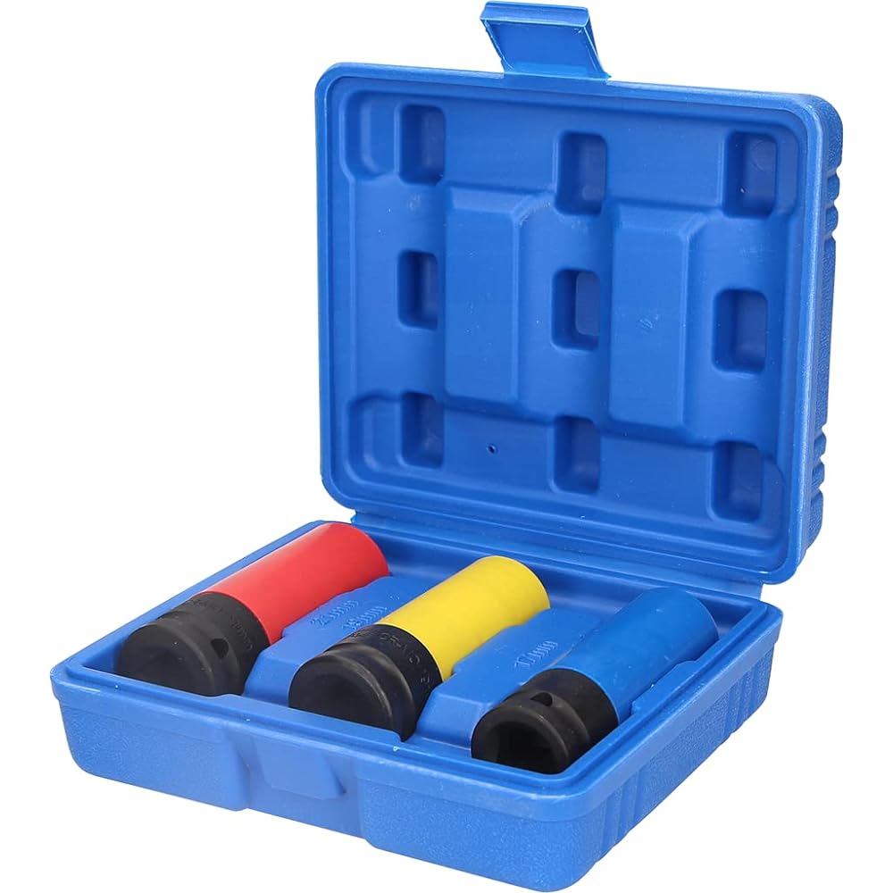 KS Tools 1/2" Impact Socket Set for Aluminum Rim 17/19/21mm 3 Pieces BT691005