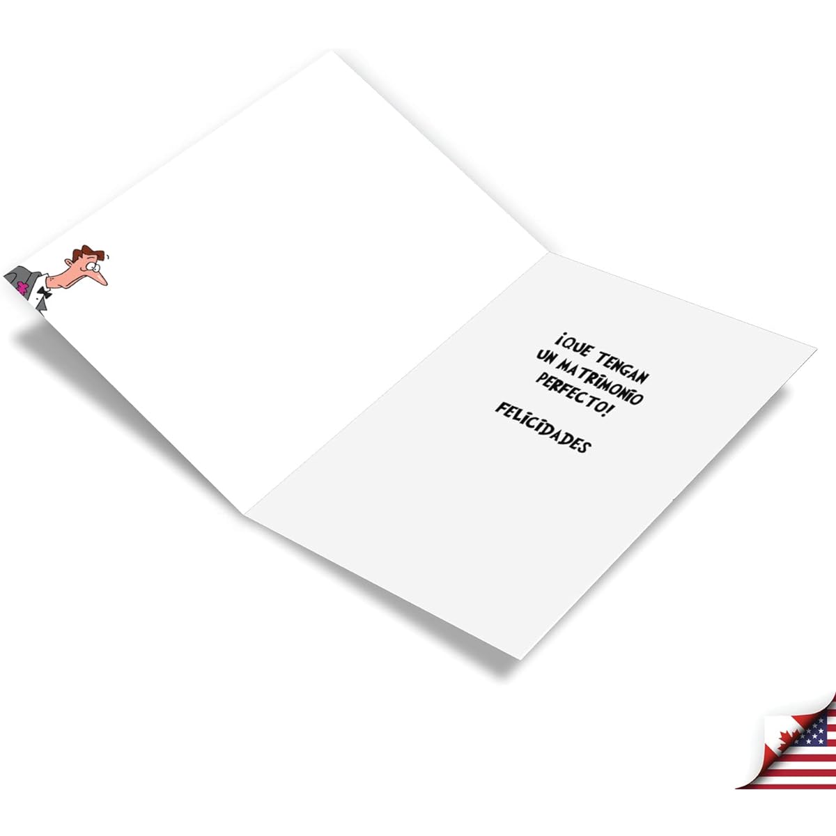 NobleWorks Funny Spanish Wedding Congratulations Greeting Card with 5 x 7 Inch Envelopes (1 Card) Congratulations to Cambiar Todo C6360WDG-SL