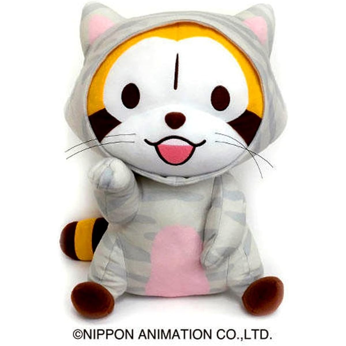 Rascal the Raccoon Nyanko Style Big Plush Toy, 1 type