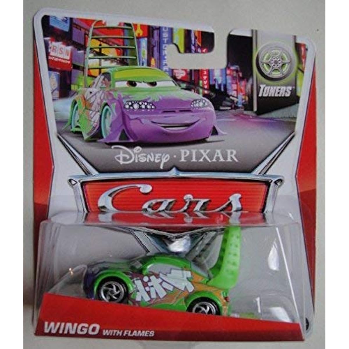 Disney Pixar Cars TUNERS WINGO with flames 1/8