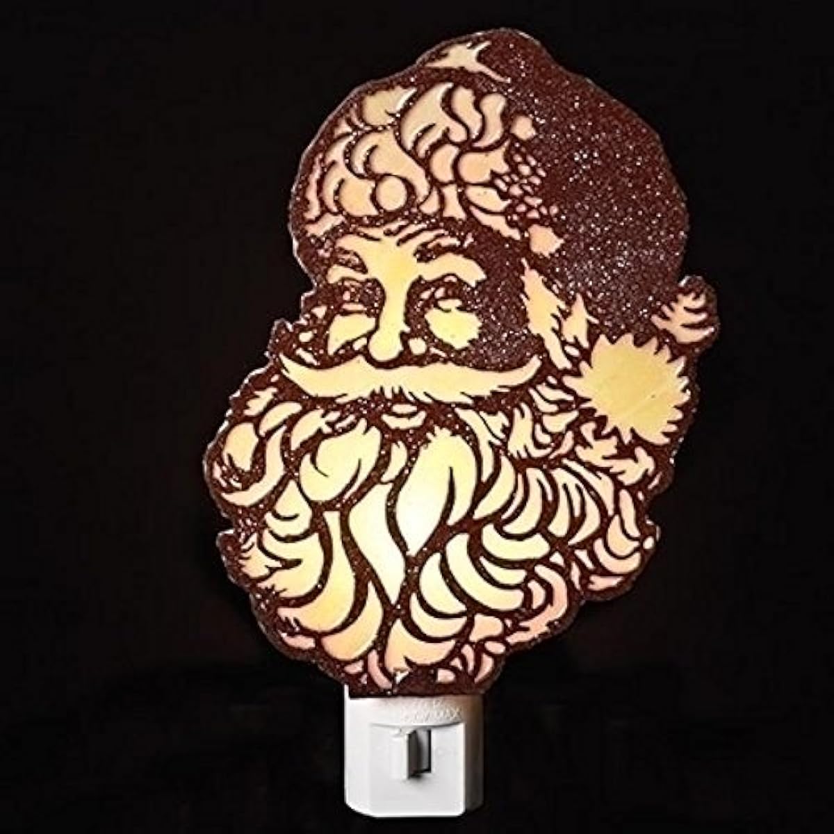 Traditional Santa Claus Face Christmas Night Light, 4 1/4 inch.