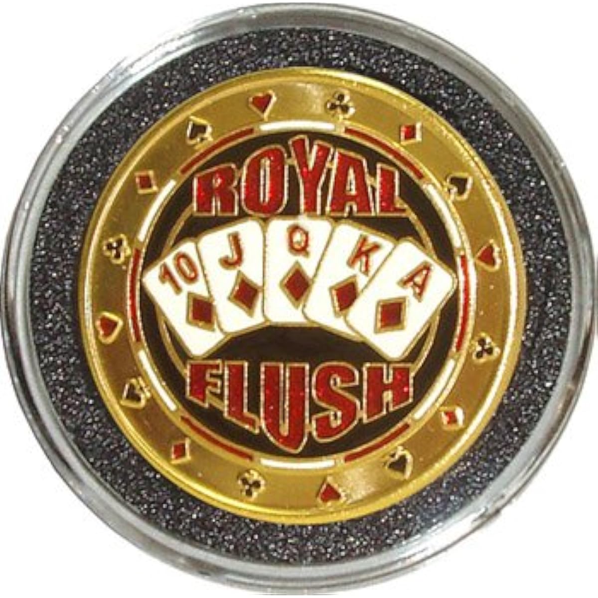 Da Vinci Hand Painted Poker Card Guard Protector Royal Flush