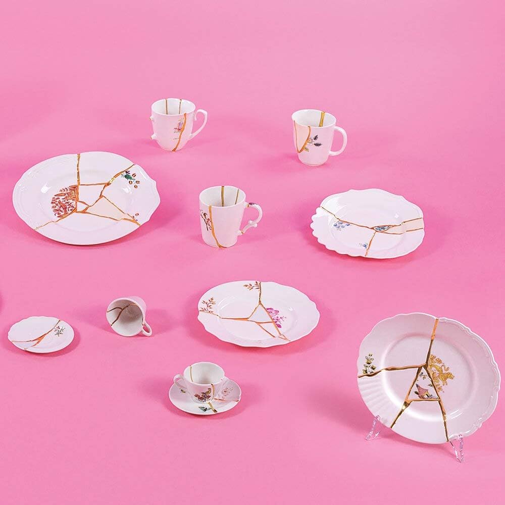 SELETTI Design Accessories Multicolor W21 x D21 x H3cm kintsugi Plate 21cm n'1 124142