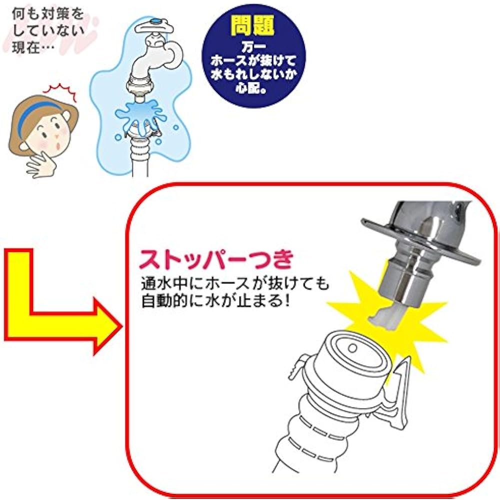 Kakudai washing machine mixing faucet with stopper 127-110