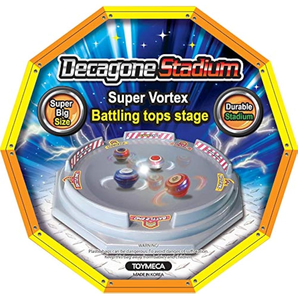 TOYMECA Decagon Battle Top Stadium Large 25 inch Big Arena for Kids Ages 4-6