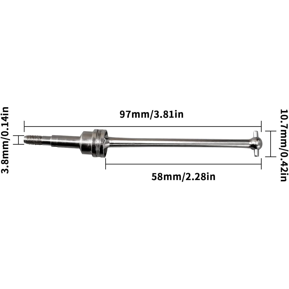 Abendor 2pcs/Set Wheel Drive Axle Shaft CVD PX9200-28 1:10 9200 9200E 9205E 9206E RC Car Truck Spare Parts