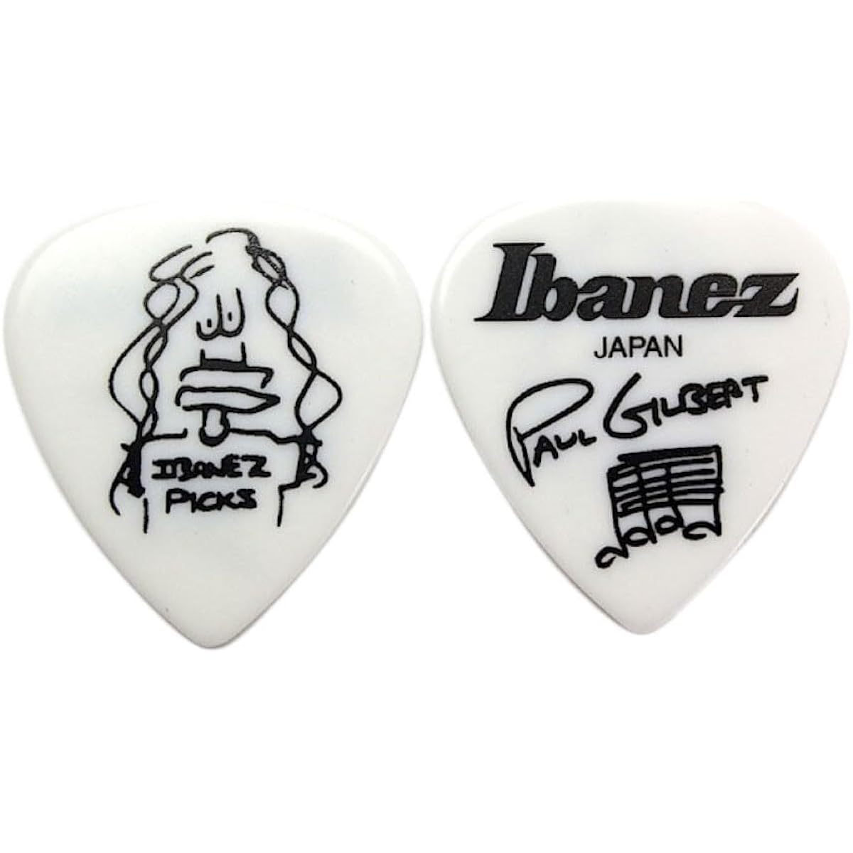 Guitar Picks Set of 50 Ibanez Heavy 1000PG-WH HEAVY Paul Gilbert IBANEZ Ibanez