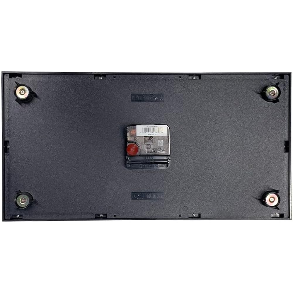 Dalton Double Face Clock Rectangle Black Wall Clock that tickles the man's heart Double-sided Clock Magnet Height 187mm Width 442mm Depth 98mm H21-0362BK