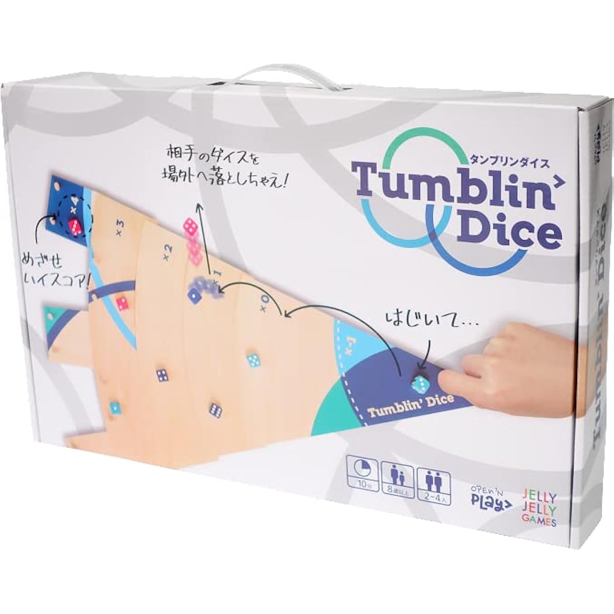 JELLYJELLYGEMES Tamblin Dice for 2-4 players, 2nd Edition, Japanese, Board Game, Party Game