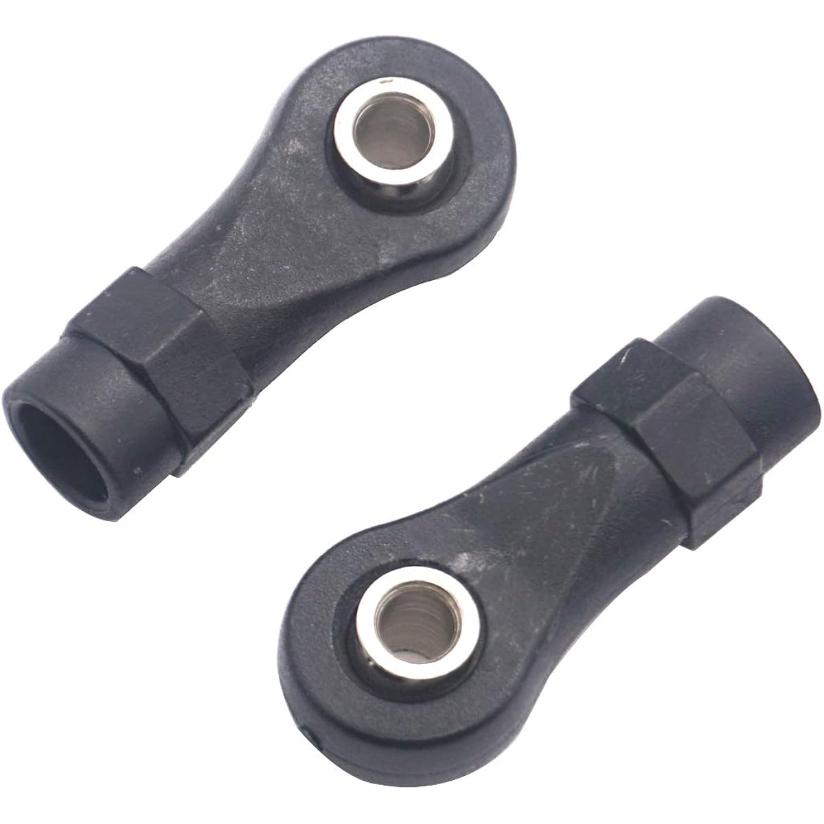 ShareGoo 10Pcs M4 Plastic Tie Rod End Ball Joint Link Ball Head Holder for Traxxas TRX-4 Axial SCX10 HSP 90046 90047 1/10 RC Crawler Car 25mm Black HS686