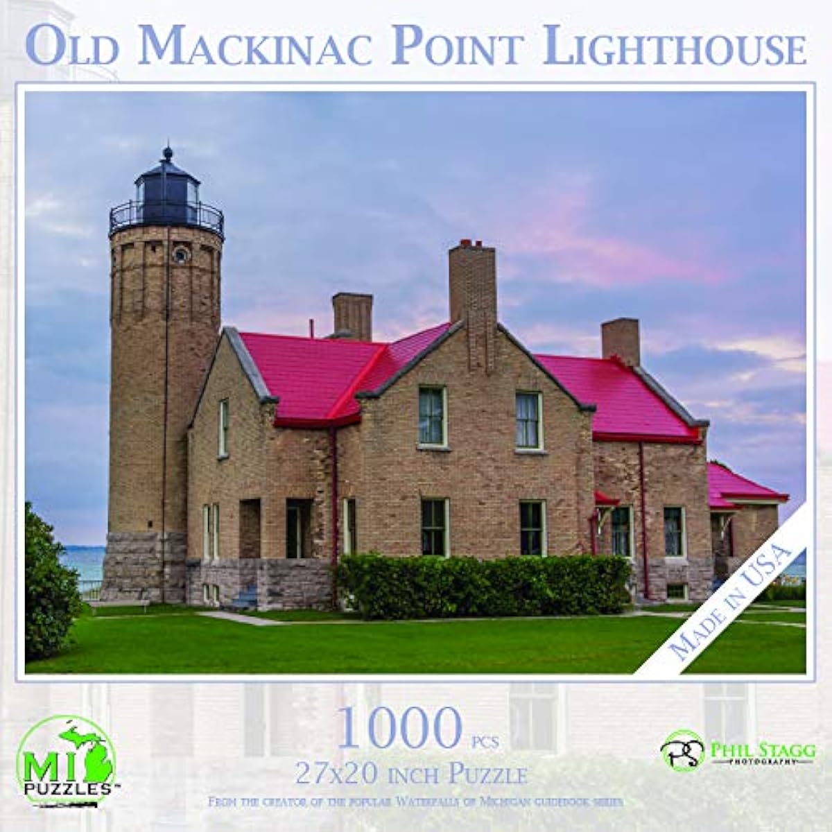 Old Mackinac Point Lighthouse - 1,000 Piece MI Puzzle Jigsaw Puzzle