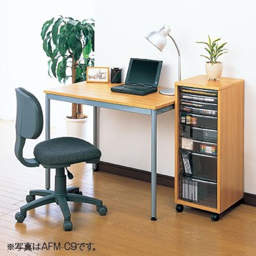 Wood floor case tall type S18 tier natural wood grain AFM-18NM
