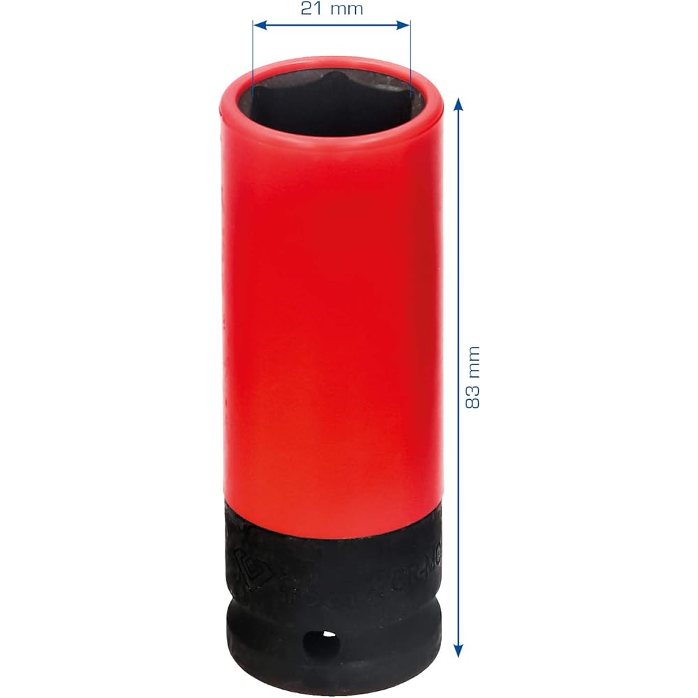 KS Tools 1/2" Impact Socket for Aluminum Rims 21mm BT691008