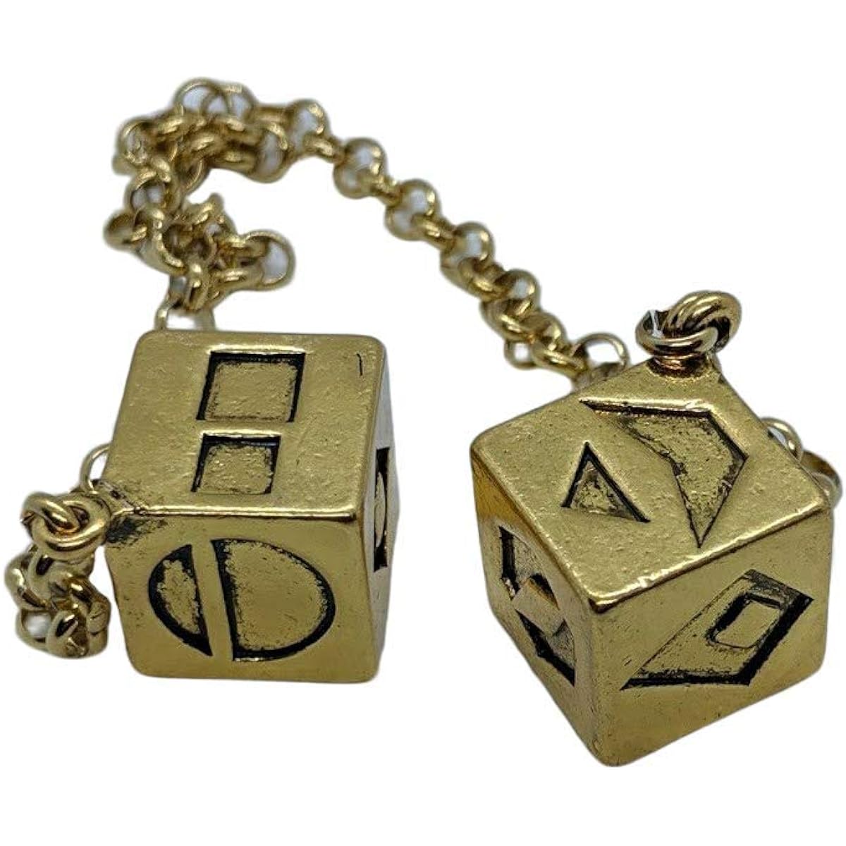 Custom 3d Stuff Smuggler's Dice Accurate Antique Gold Plated Solo Dice (Large)
