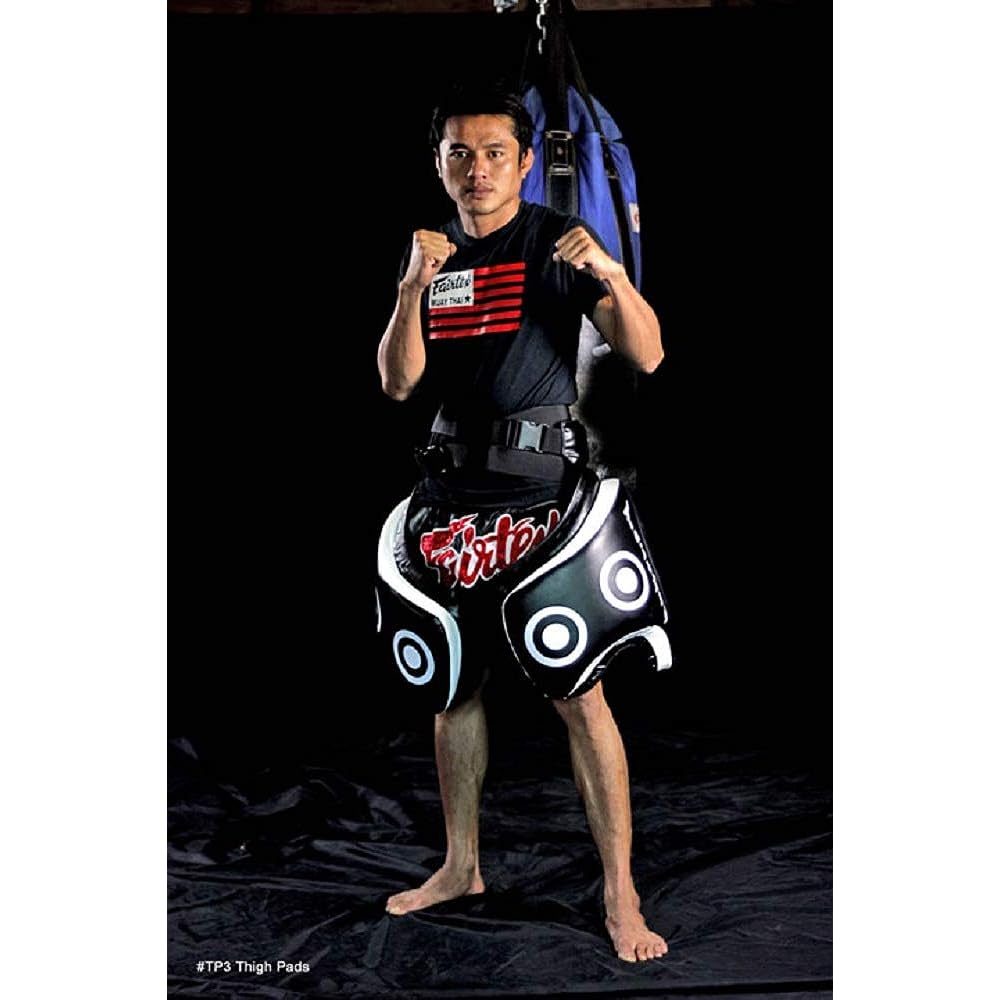 Fairtex Thigh Pad TP3 Black Red Blue