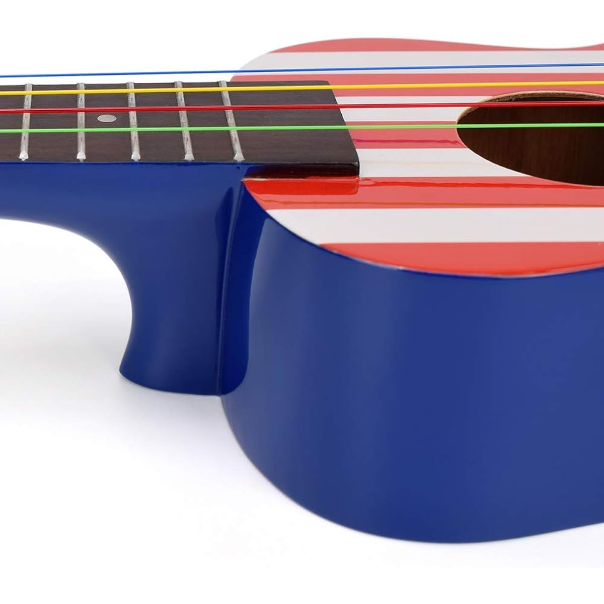 CLOUDMUSIC Ukulele Soprano American Flag High Gloss Aquila Color Kids Educational String