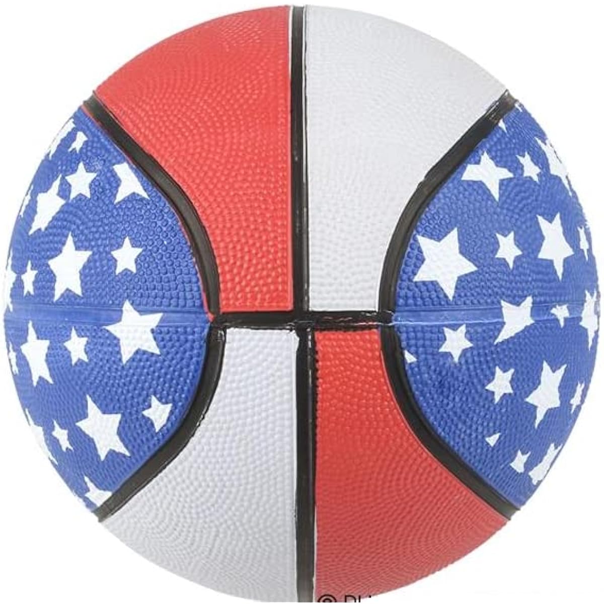 Bottles N Bags Mini Basketball | Patriotic Red White & Blue | 7" Mini Basketball Indoor/Outdoor Fun Shooting Hoop ● Great Game Giveaway ● Made from Durable Rubber