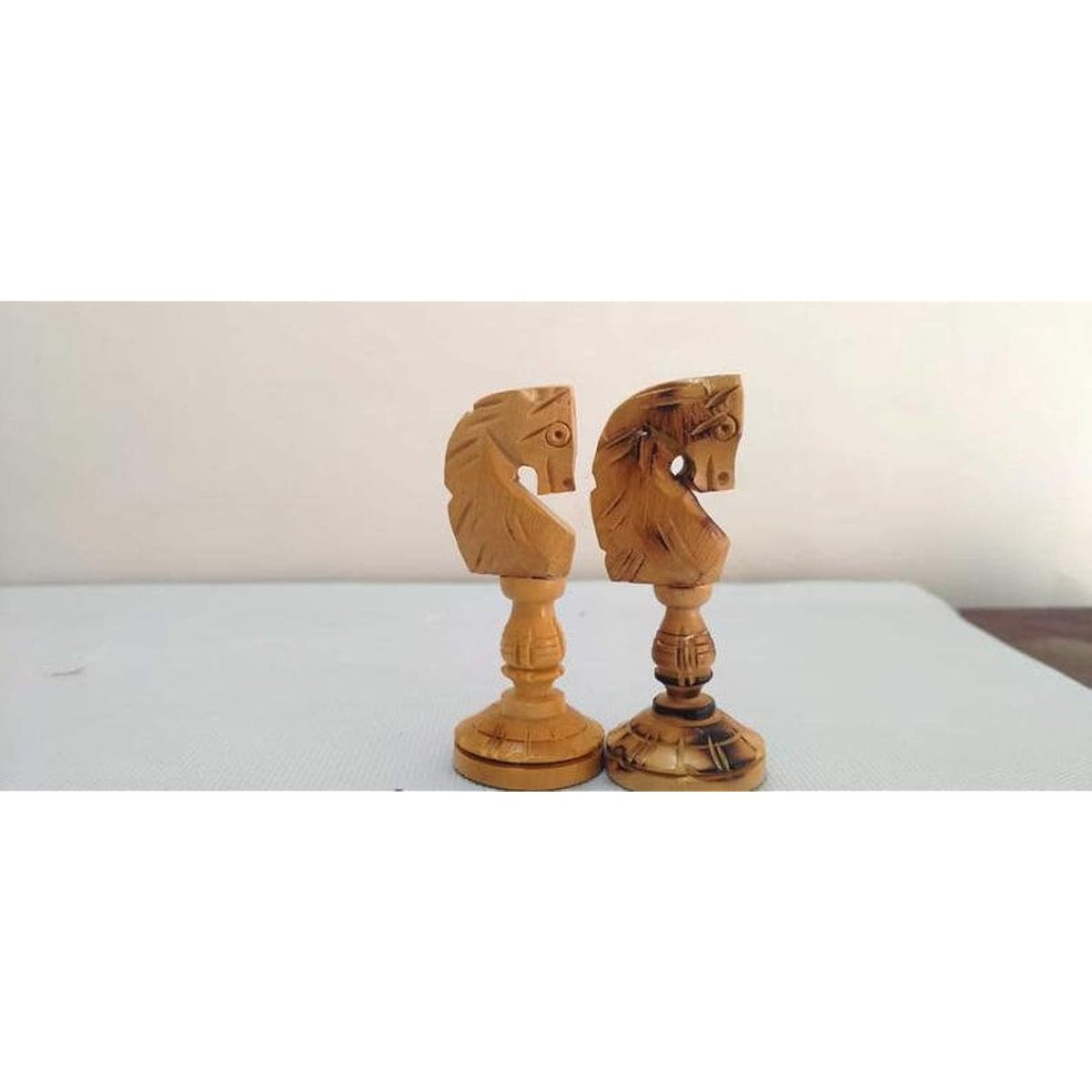 Lotus Series Unique Hand Carved Chess Set Artistic Chess Pieces Burnt Chess Set Unique Chess Set