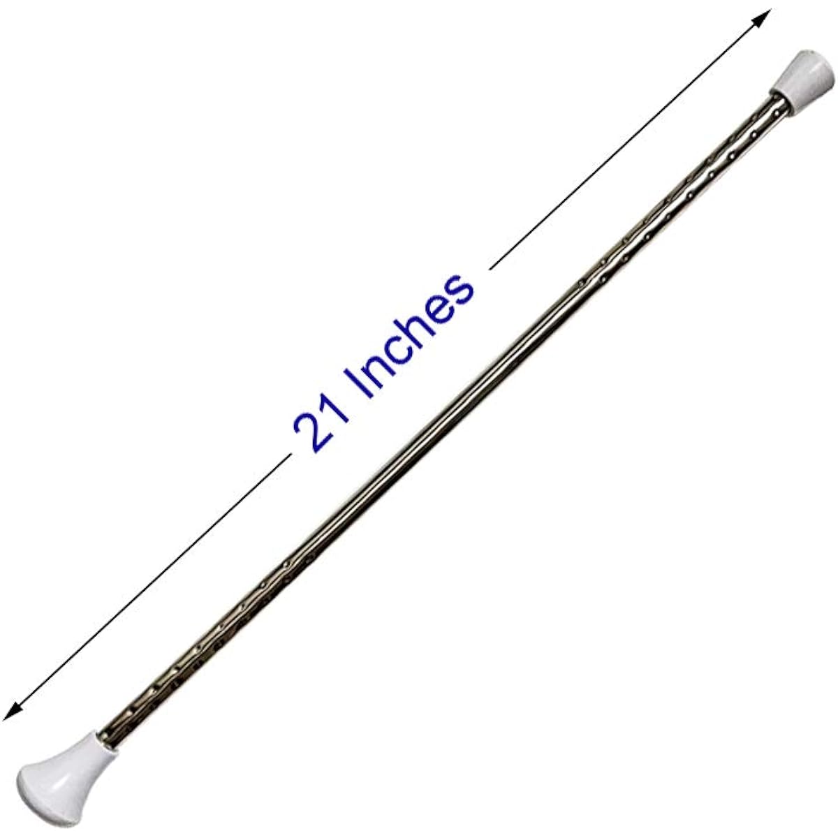 Dasiyoki Twirling Baton 2 Pieces Spinning Dance Baton Metal Gymnastics Parade Stick for Kids Majorette White 1 Pack