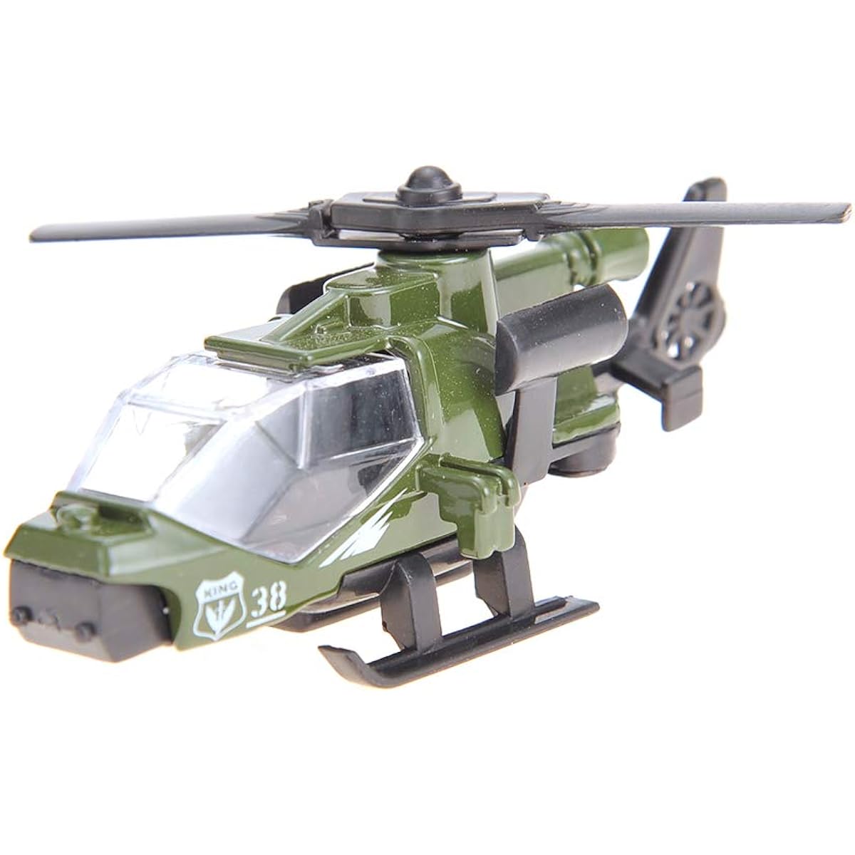 PowerTRC Diecast Military Vehicles | 6 Pack Variety Military Vehicles | Tanks Trucks Panzers Anti-Aircraft Cars Helicopter Playset for Kids | Great Gift for Kids and Party Favors