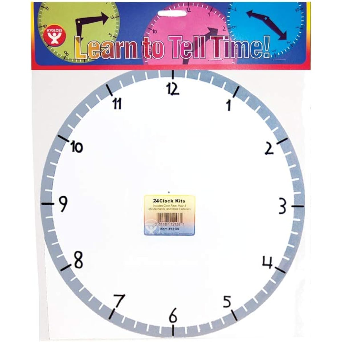 Hygloss 6 Clock White
