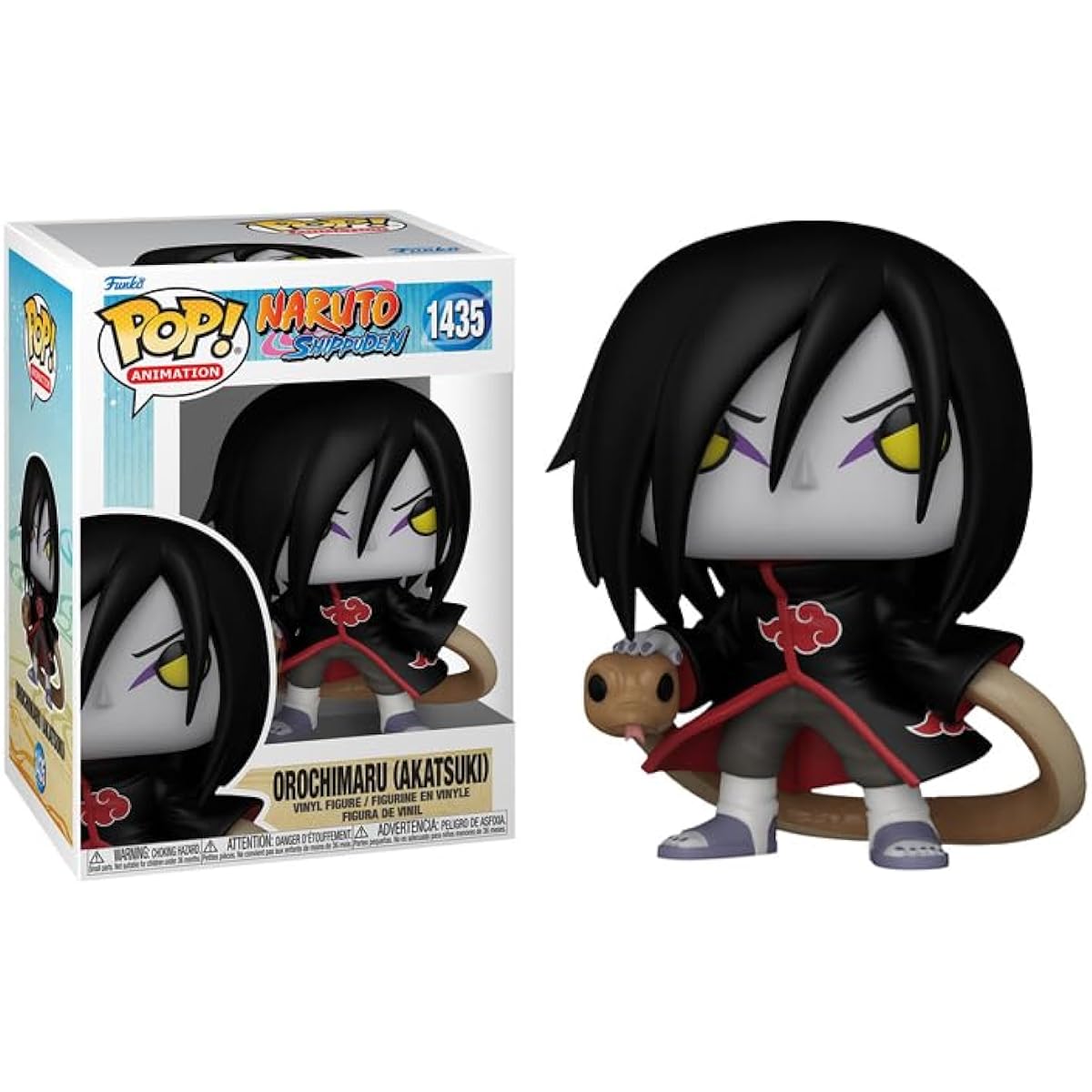 POP NARUTO SHIPPUDEN - Orochimaru (Akatsuki) Funko Vinyl Figure (Includes Compatible Box Protector Case), Multicolor 3.75