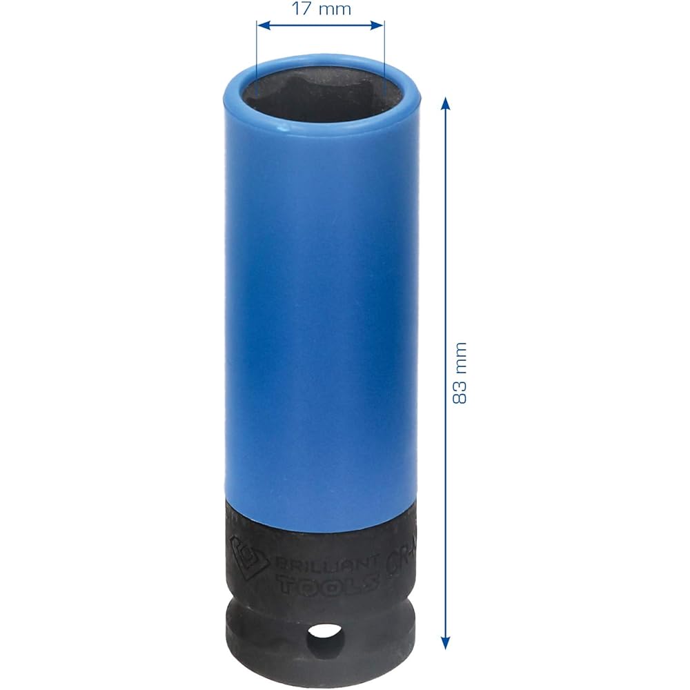 KS Tools 1/2" Impact Socket for Aluminum Rim 17mm BT691006