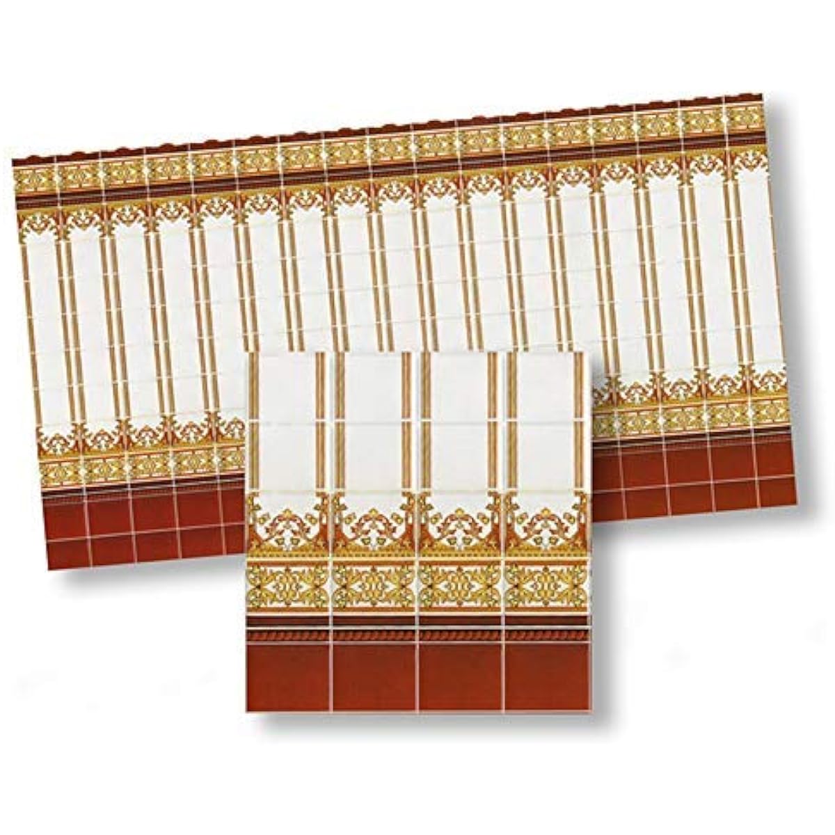 Melody Jane Dollhouse Mediterranean Wall Tile Sheet Miniature 1:12 Scale Spanish Design
