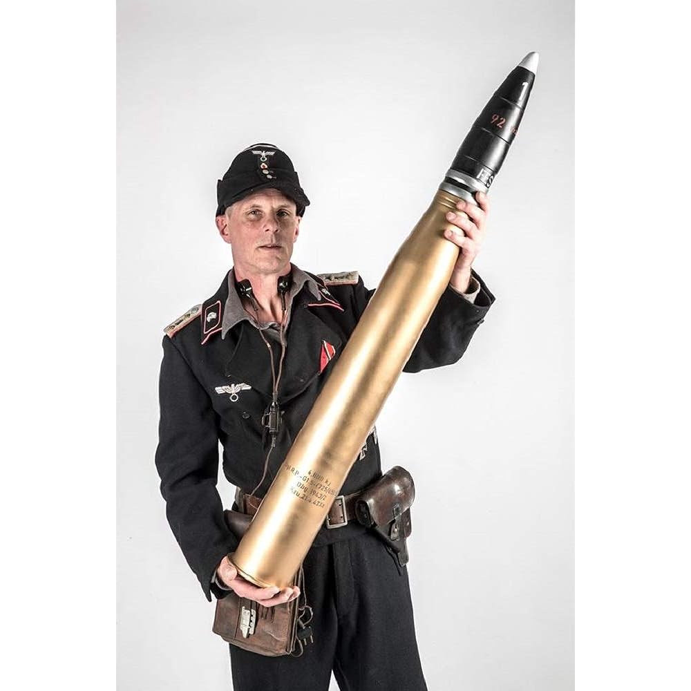 Pig Model 1/1 Germany 8.8cm Pzgr.39/43 (APCBC-HE) L71 Armor Piercing Bullet for Tiger 2 Plastic Model PIG1-002