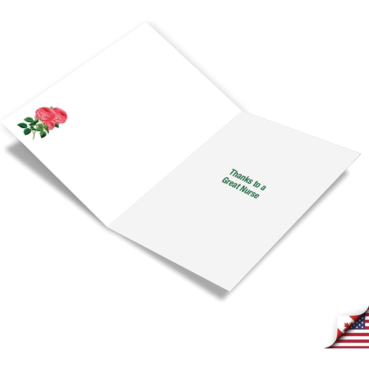 NobleWorks Thank You Greeting Cards (Nurses) with 5 x 7 Inch Envelopes (1 Card) Make a Difference C3720ATYG