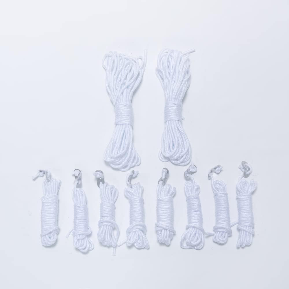 DOKICAMP Tarp Pole Tent Pole Height Adjustment 4 Levels Diameter 28mm Length 2.4m Set of 2 Storage Case with Rope