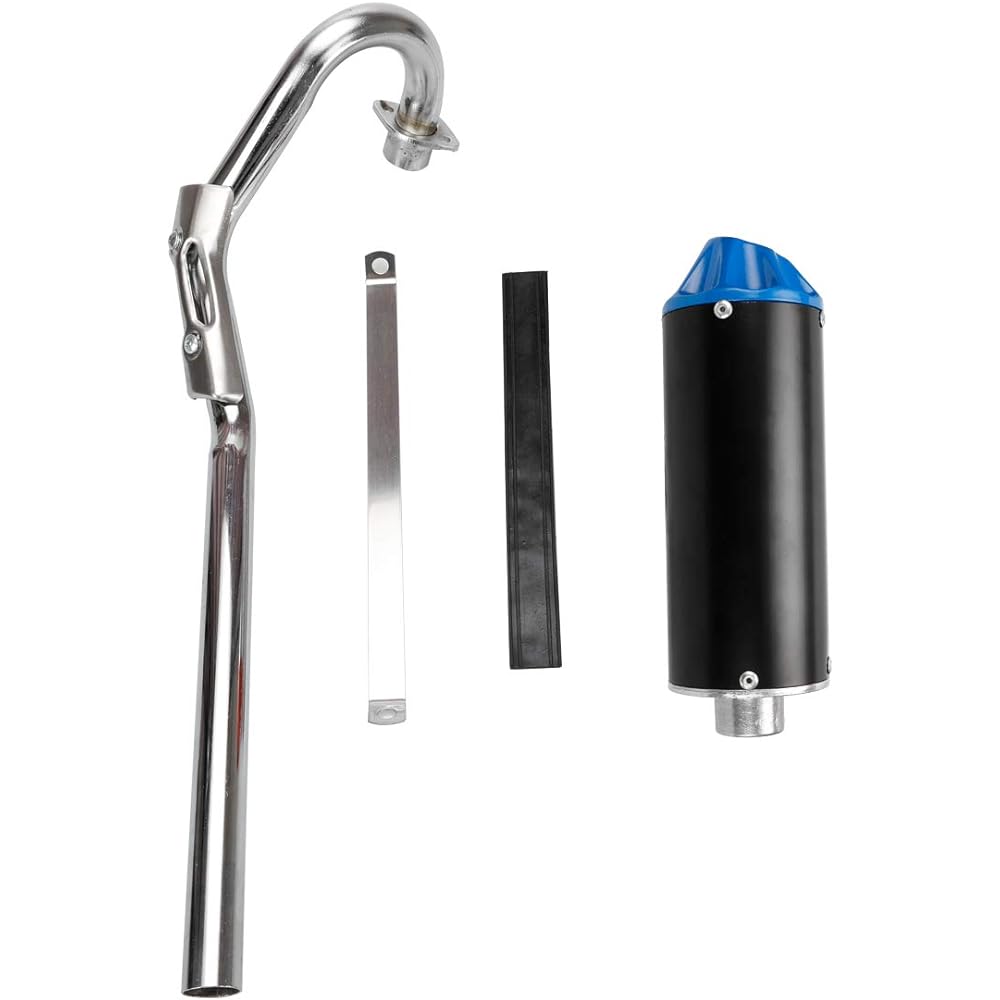 FVRITO High Performance Exhaust Muffler Silencer Pipe Assembly Kit for Honda CRF50 XR50 70cc 110cc 125cc Taotao DB14 DB10 SSR SR110 Rocketa xpro db-x20 SDG Coolster Ex16 Chinese Pit Dirt Bike Blue