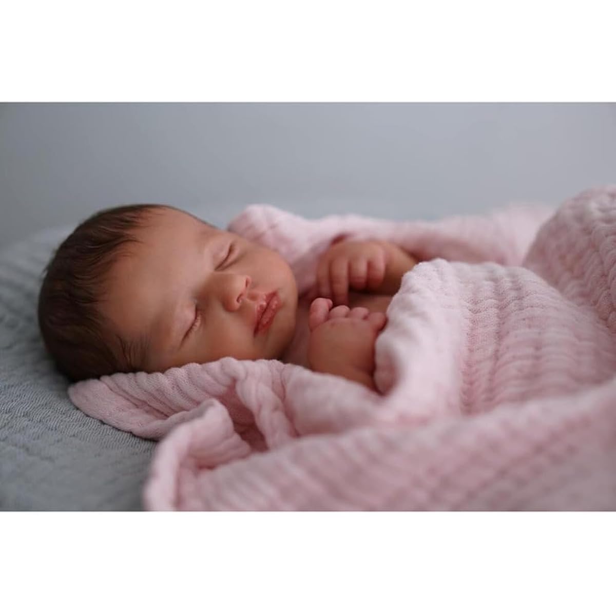 LONIAN 19inch 49cm Full Silicone Vinyl Girl Doll Lifelike Reborn Baby Dolls Realistic Newborn Baby Dolls for Children