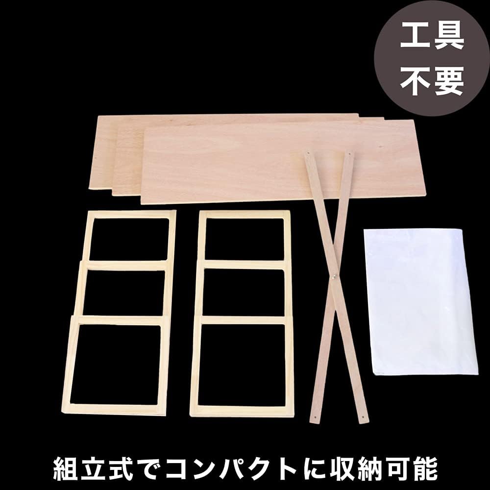 Back decoration Spirit shelf 3 tiers No. 30 Width 90cm White cloth and photo frame included Obon, First Bon, New Obon, Obon shelf, Memorial service, 49th day, Altar, Equinox