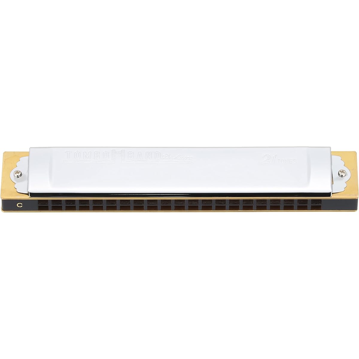 TOMBO double note harmonica in C key special dragonfly band 21 holes 1521