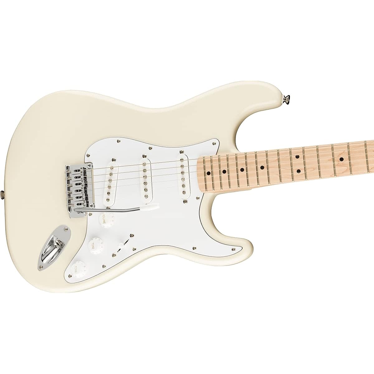 Squier by Fender/Affinity Series Stratocaster Maple Fingerboard White Pickguard Olympic White