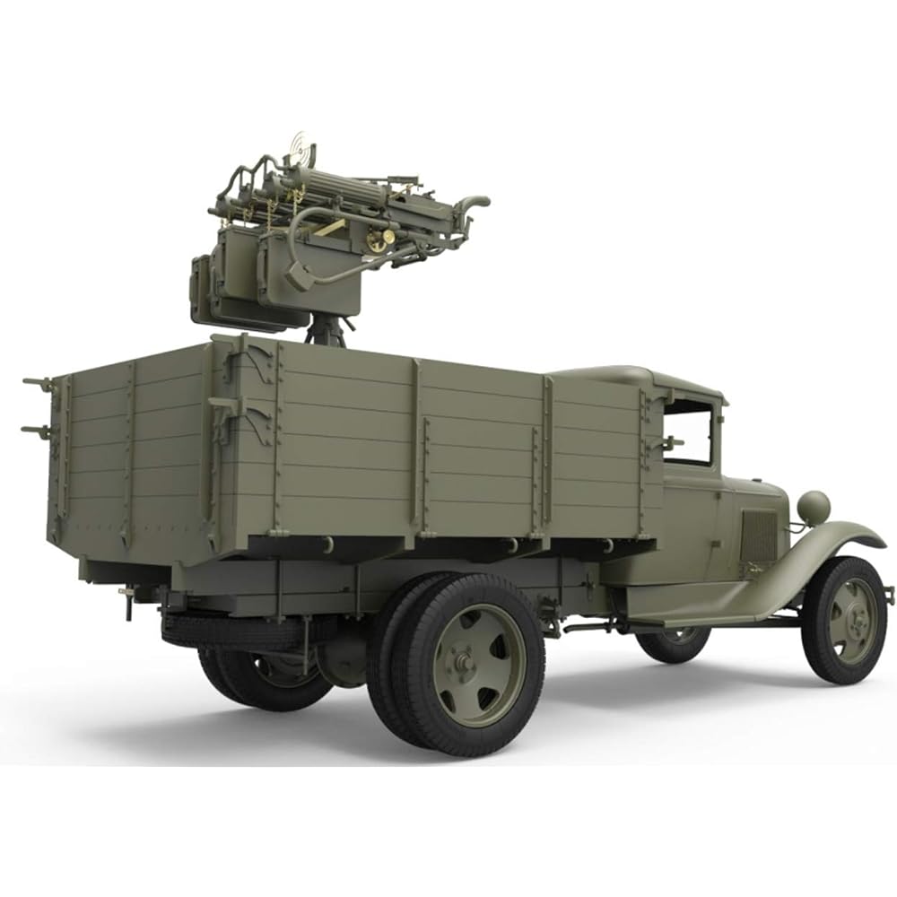 Miniart 1/35 Soviet 1.5 ton truck M-4 Maxim AA machine gun equipped plastic model MA35186