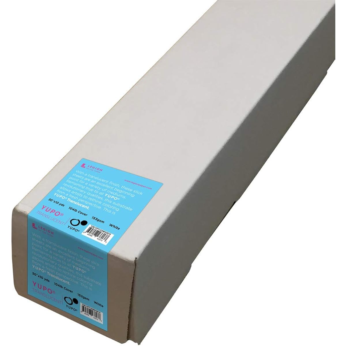 Legion YUPO Translucent Polypropylene Roll 100lb 30" x 10 Yards (Y26-YPT153WH3010)
