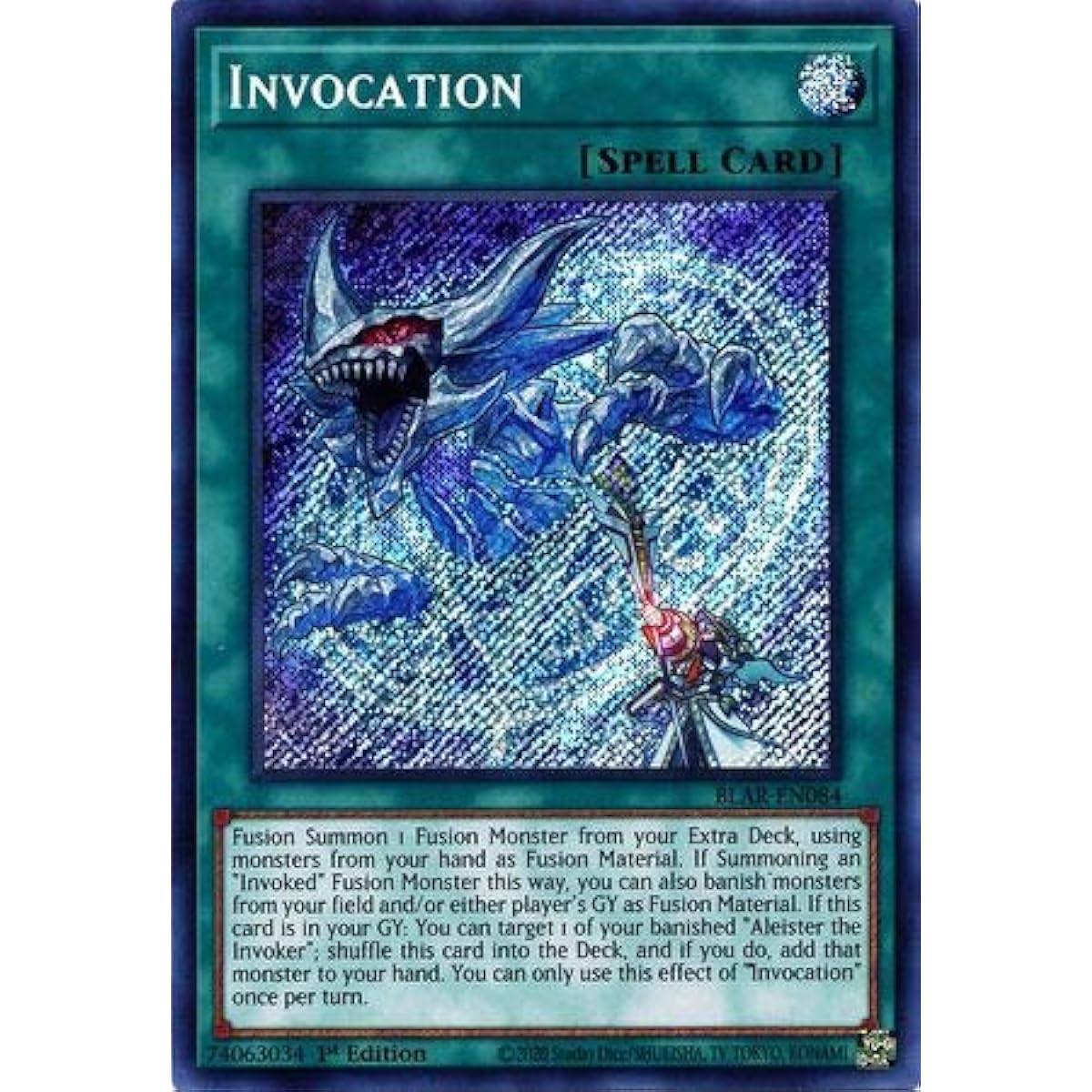 Invocation BLAR-EN084 Secret Rare 1st Edition