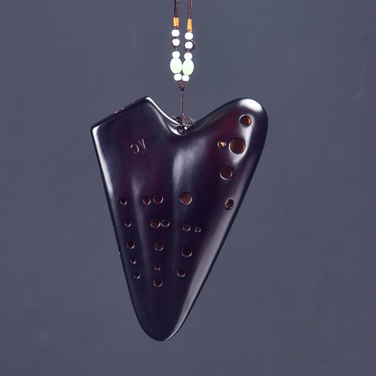 Beginner Smoked Three-pipe Ocarina Musical Instrument Alto C Three-pipe Ocarina National Musical Instrument Ocarina Instrument