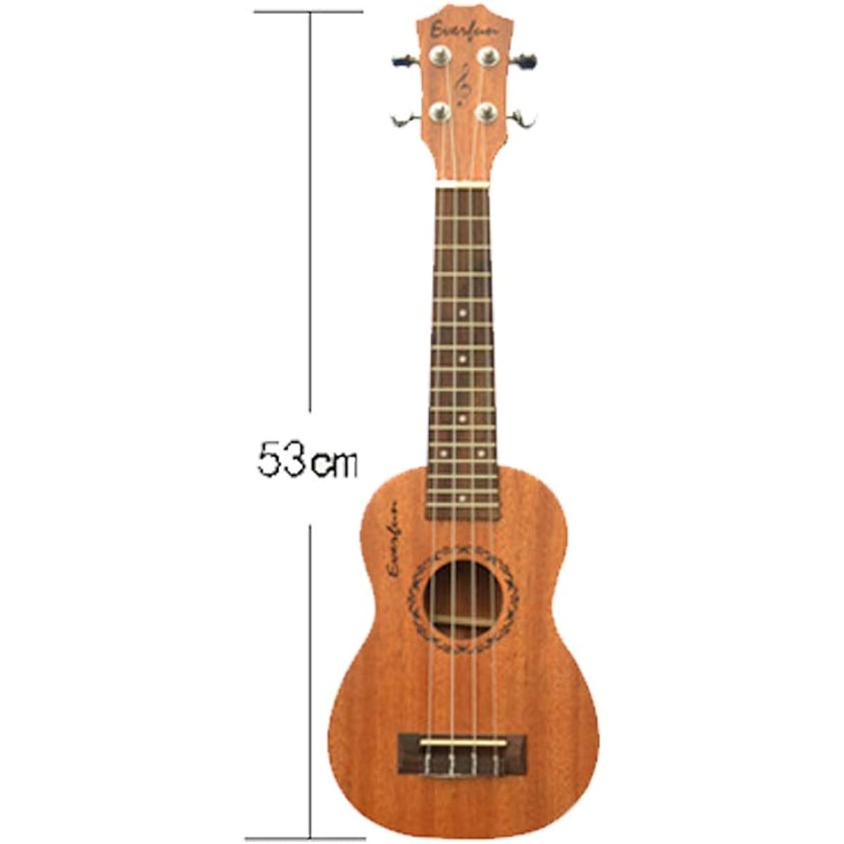 Ukulele Mahogany Wood Ukulele Kids Ukulele 4 Strings Instrument Gift 23 Inch Good Enough for Beginners (Color: Natural, Size: 23 inches)