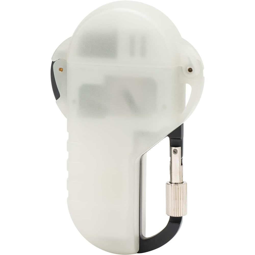Windmill Turbo Lighter White Luminous BEEPX with Logo Sticker Waterproof Fillable BEX-0005K