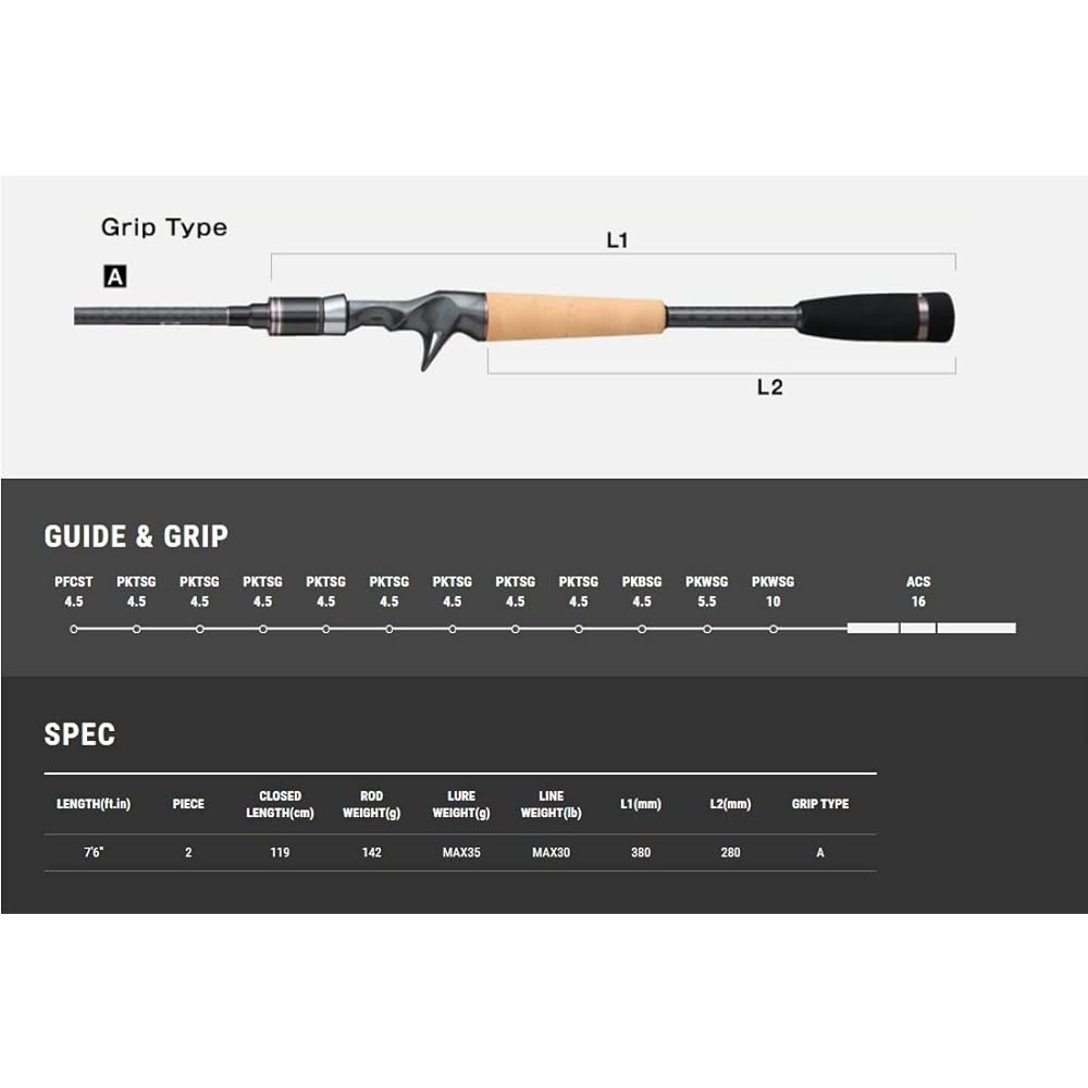Tailwalk Rod Northern Rock VII C76H 16682