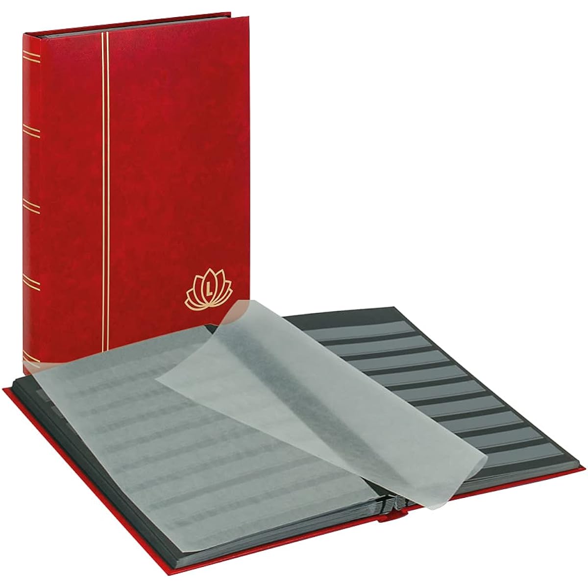 Lindner 5702 – R stockbook lotus-red