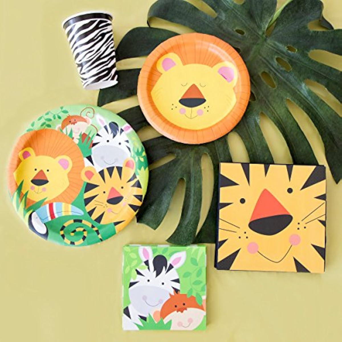 (Paper Napkins) - Animal Jungle Party Paper Napkins, Pack of 16