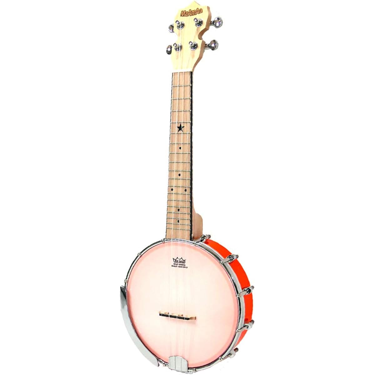 MaAmAa Banjo Ukulele Concert MaAmAa MBU-PO Banjo Ukulele Pop Color Series (OR)