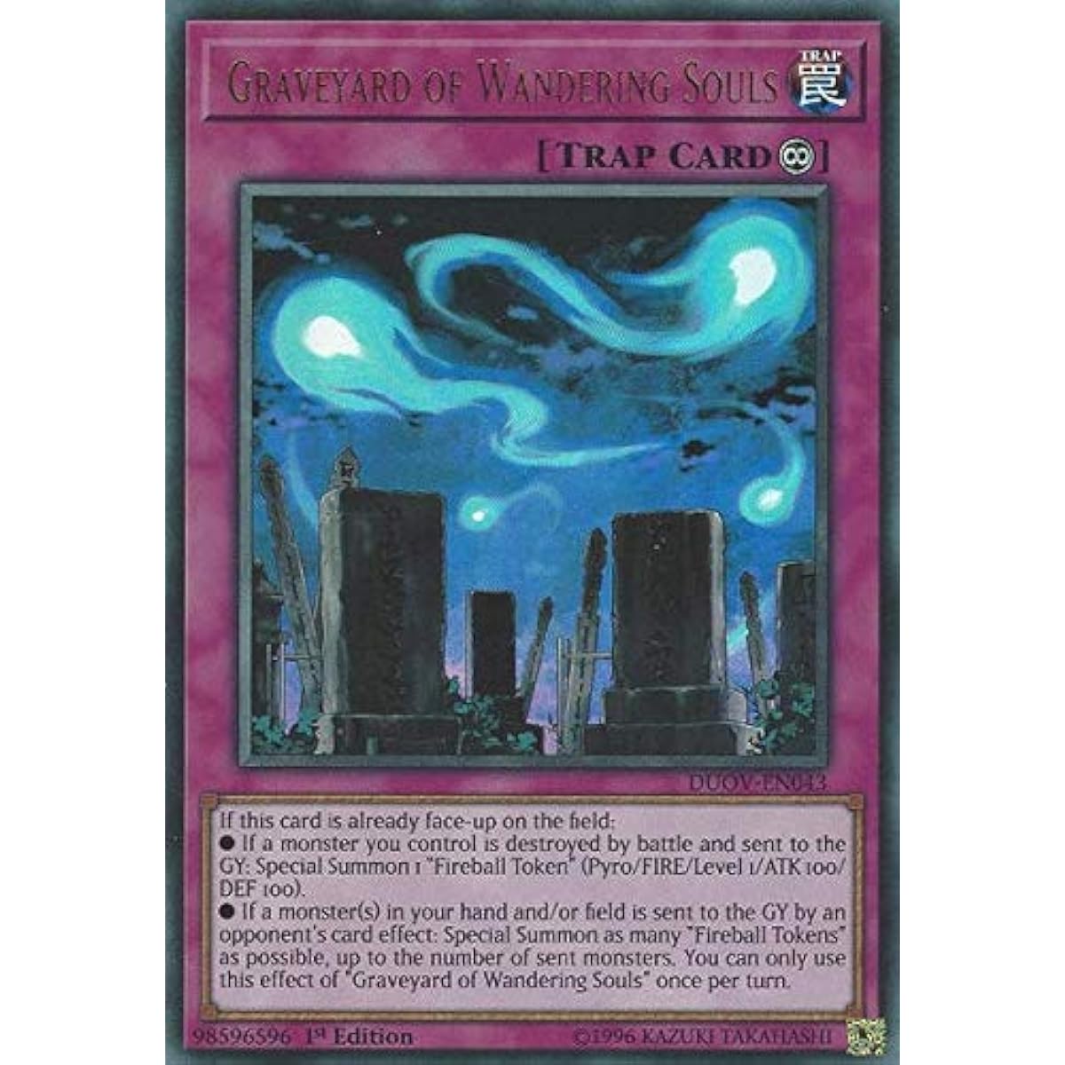 Graveyard of Wandering Souls - DUOV-EN043 - Ultra Rare - First Edition