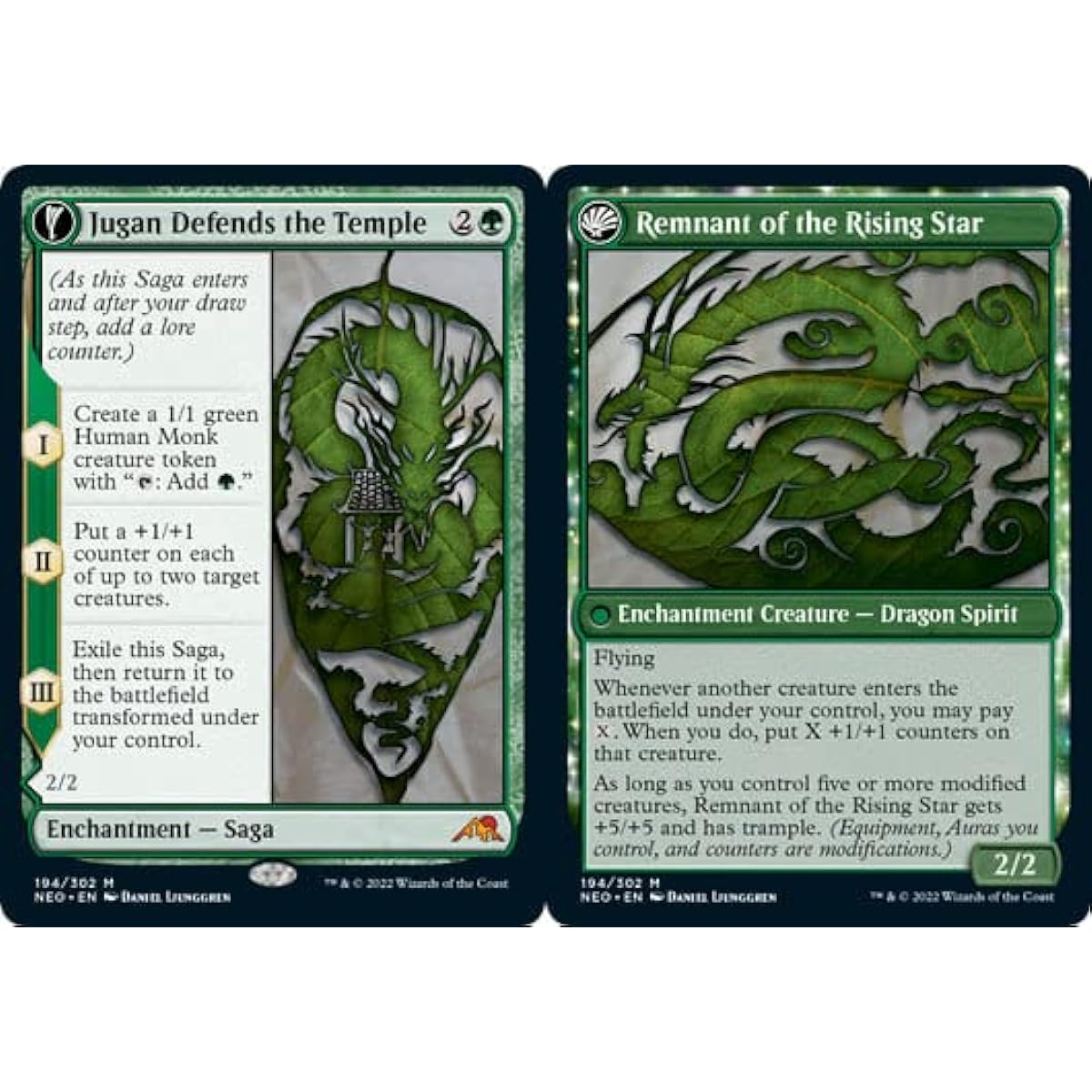 Magic: The Gathering ~ Jugan who protects the temple / Remnants of the Nova (194) ~ Kamikawa: Neon Dynasty