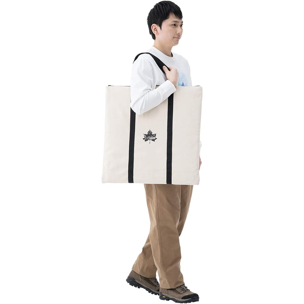 LOGOS Heavy Canvas Tote 81340620 White (approx.) Width 58 x Depth 57 x Height 2cm