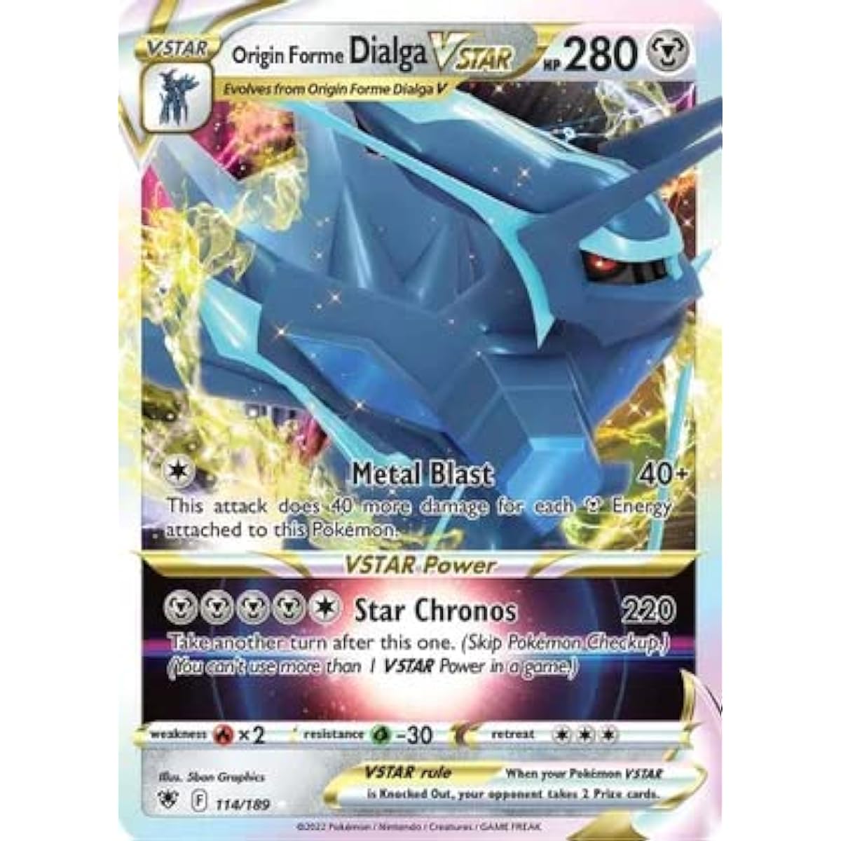 Origin Form Dialga VSTAR - 114/189 - Ultra Rare - Sword & Shield - Astral Radiance